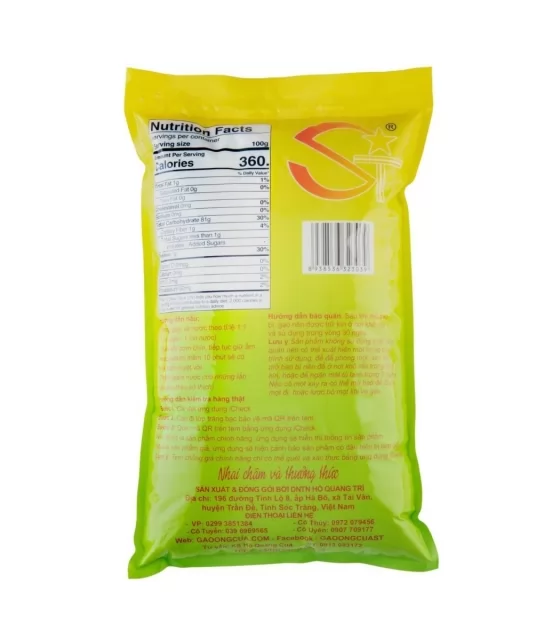 Gạo ngon ST25 Ông Cua đóng gói 5kg